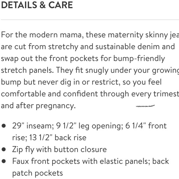 Maternity Jeans Jeggings Skinny Size 8 29R Isabel Maternity by Ingrid & Isabel - Picture 15 of 16